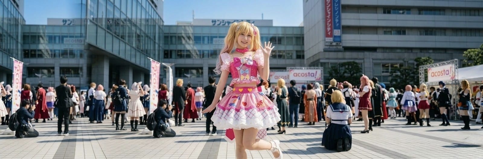 アイカツスターズ！虹野ゆめコスプレ衣装｜ガーリーアイランドコーデ高再現フルセットで撮影映え｜ITOCOS