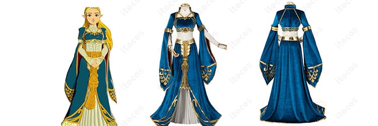 ゼルダ姫 コスプレ衣装｜厄災の黙示録 王女ドレス 高再現セット・職人品質！送料無料・返品無料・オーダー対応【itocos】