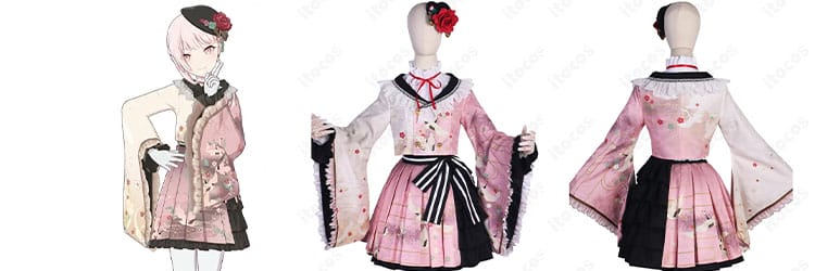 暁山瑞希 コスプレ衣装 優しさに励まされて｜プロセカ和ロリを高再現！サイズオーダーもOKなitocosで最高の撮影を