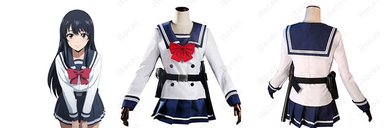 天空侵犯 本城遊理 セーラー制服コスプレ｜ホルスター付き学園系ロケ撮向け衣装