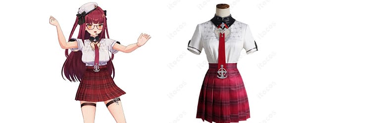 ホロライブ 宝鐘マリン 生誕祭 制服コスプレ衣装｜コミケ・推し活撮影に映える高再現フルセット
