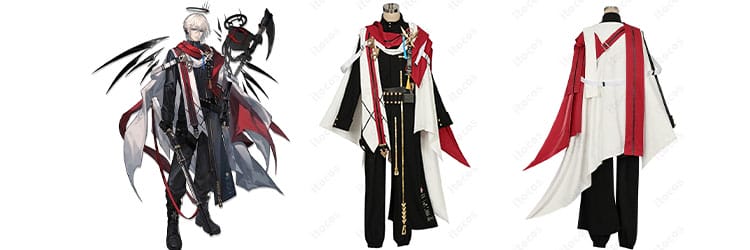 アークナイツ エグゼキューター 聖約 コスプレ衣装｜重厚マントとクールな黒系シルエット