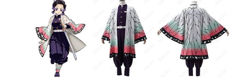 胡蝶しのぶ 蟲柱 隊服コスプレ衣装｜蝶柄羽織・刺繍入りで撮影映え