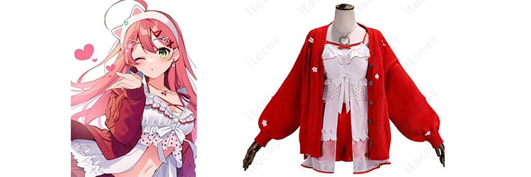 ホロライブ さくらみこ クリスマスルームウェア コスプレ衣装｜高再現・撮影配信向け itocos通販