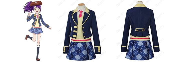 プリパラ パプリカ学園 冬制服 コスプレ衣装｜女子生徒6点セット・学園合わせ向け