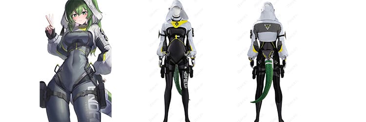 クナイツ コスプレ｜フローライト戦闘服で楽しむクールなサイバールック