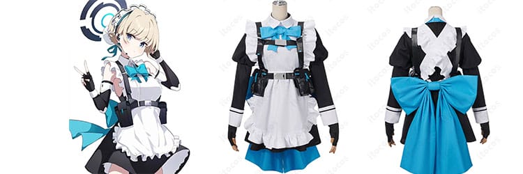 ブルーアーカイブ 飛鳥馬トキ メイド服 コスプレ衣装｜メイド系コスを楽しむなら押さえたい一着