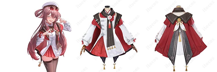 原神コスプレ｜胡桃（フータオ）「残雪に咲く紅」衣装の準備リスト・バージョンの見分け方・イベント別コーデガイド