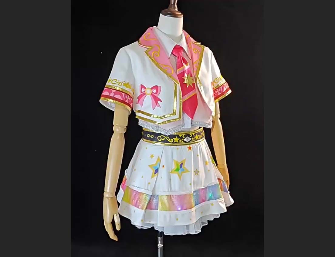 星宮いちご ヒラリ／ヒトリ／キラリ コスプレ衣装｜アイカツオンパレード！高再現で撮影映え、通気快適でイベント向け
